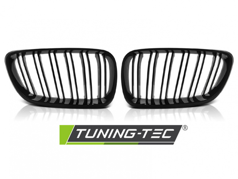 Upgrade Sportgrill Nieren für BMW 2er F22/F23 Coupe/Cabrio 13-18 Hochglanz schwarz in Doppelsteg Design